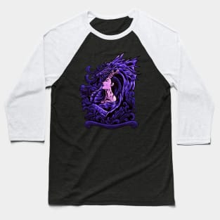 Dragon gril Baseball T-Shirt